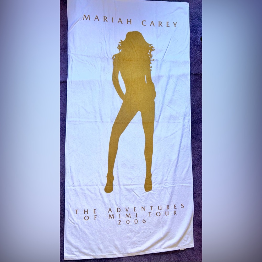 New Official Maria Carey Towel 2006 The Adventures Of Mimi Tour